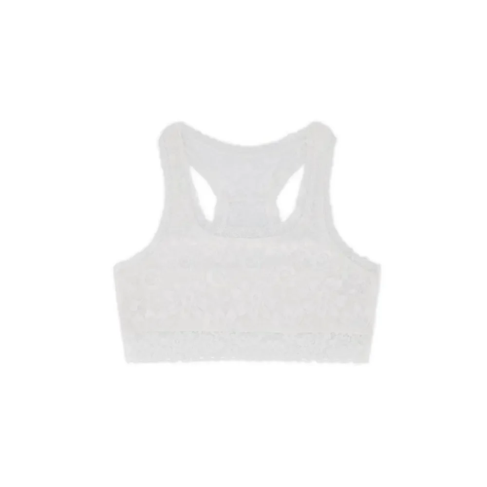 Lot Of 2 Justice White Mint Full Coverage Racerback Lace Girls Bralette Size 30